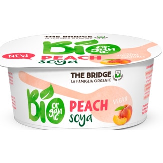 Iogurte Bio de Soja Pêssego embalagem 125 g - The Bridge