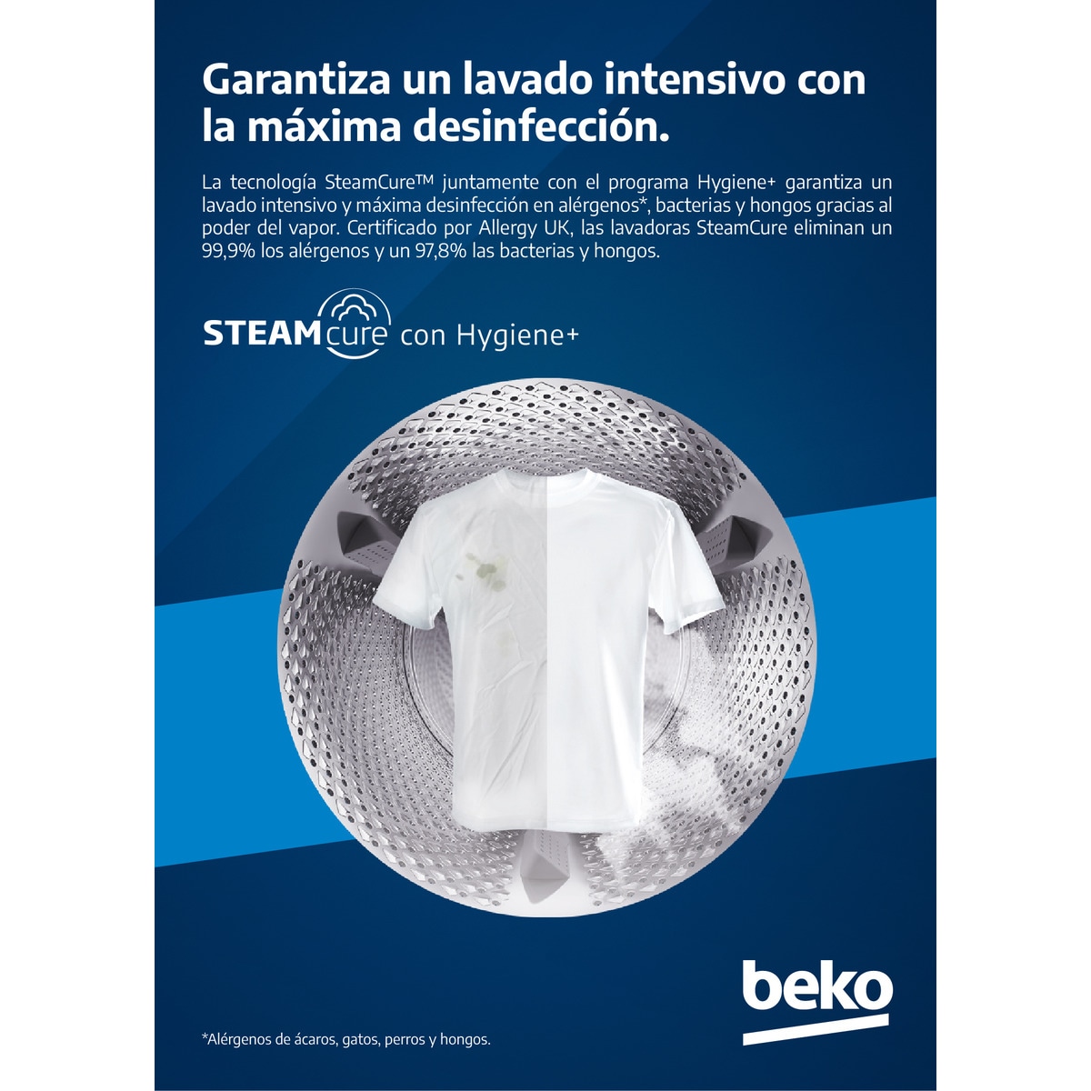 Lavadora Beko 10 kg / 1.400 rpm - WTA 10712 XSWR Blanco-6