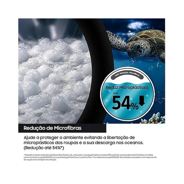 Máquina de Lavar e Secar Roupa Samsung WD90DG5B15BEEP AI Eco Bubble™ de 9/6 kg - Branco Branco-5