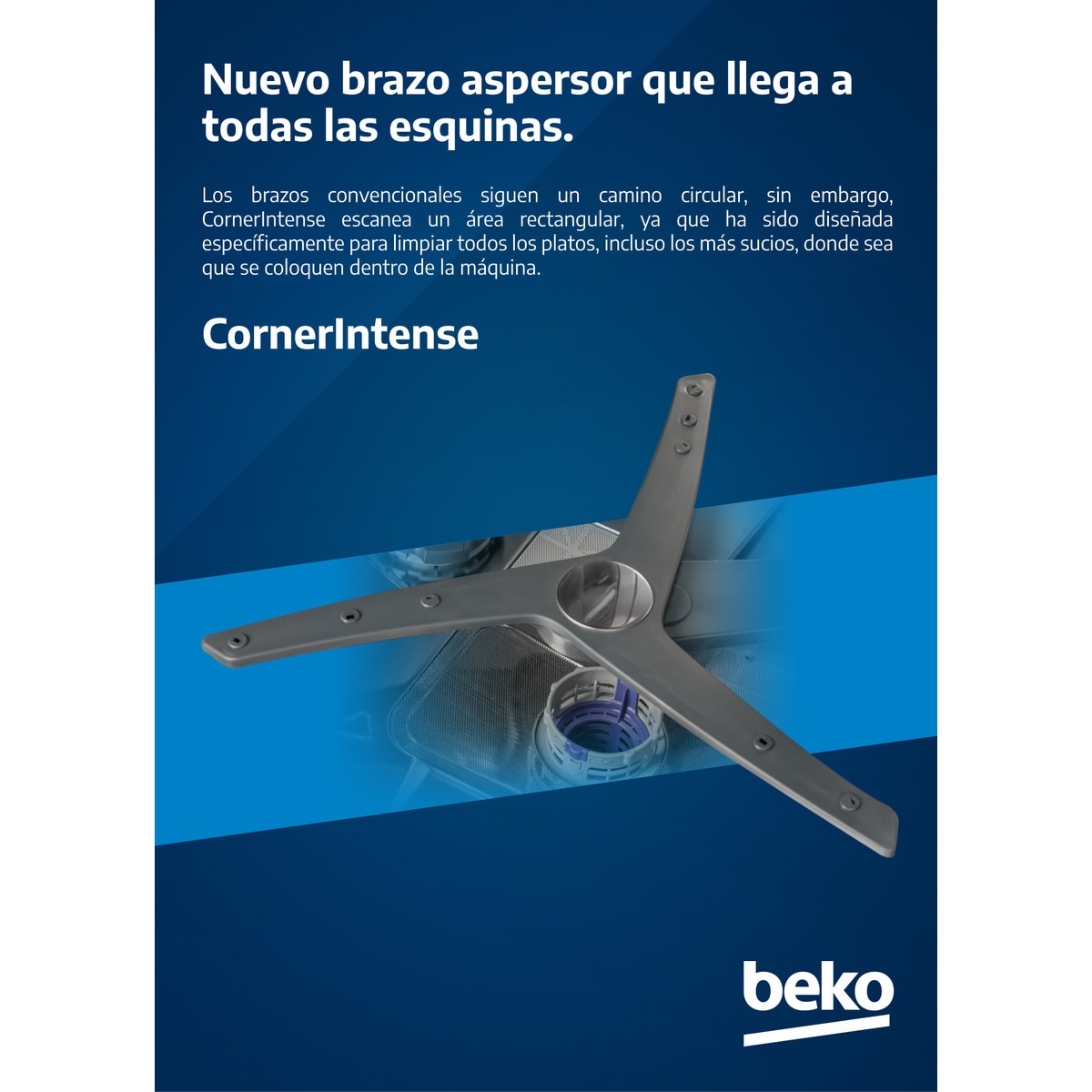Lavavajillas Beko 16 servicios, bandeja cubiertos, 60 cm - BDFN26640XC Inox-8