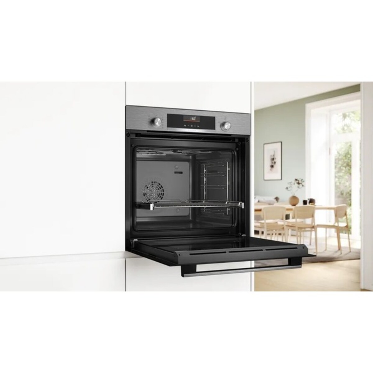 Forno Multifunções Bosch Serie 6 HBG536ES3 Limpeza EcoClean, Hidrolítico e de 71 Litros - Inox Preto / Inox-4