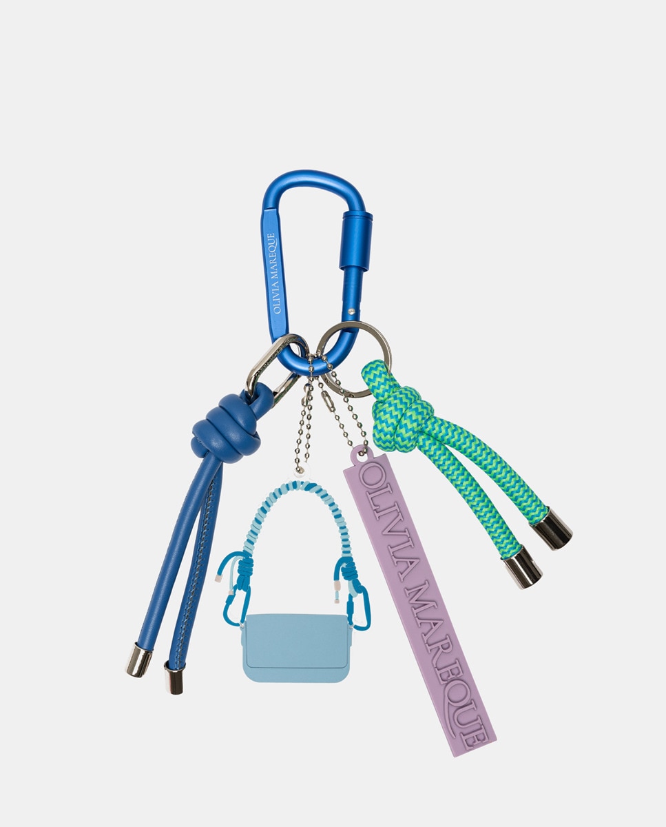 Porta-Chaves Modelo Blus Sky Charm Azul-claro-1