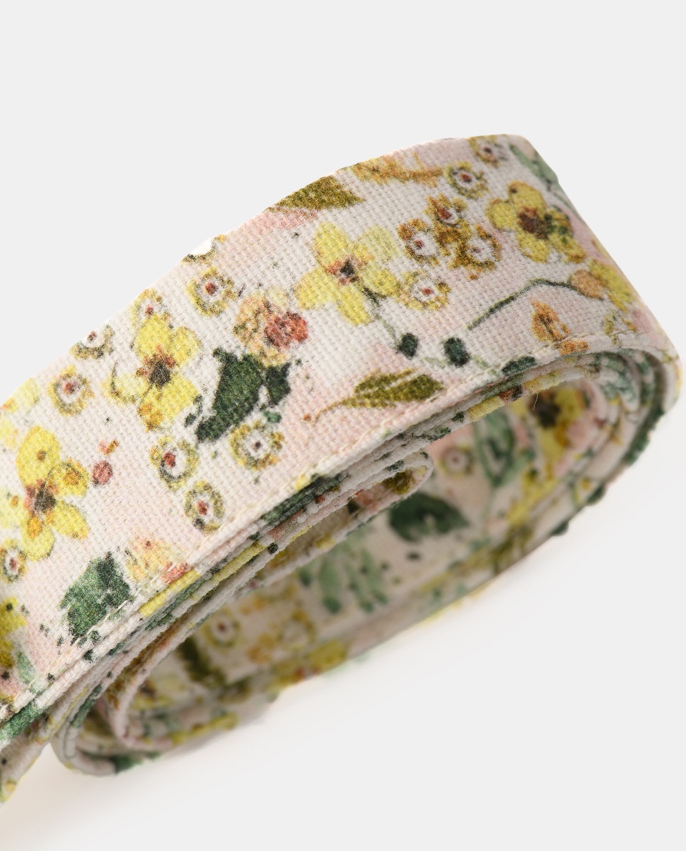 Fita para o Telemóvel com Estampado Floral Rosa-2