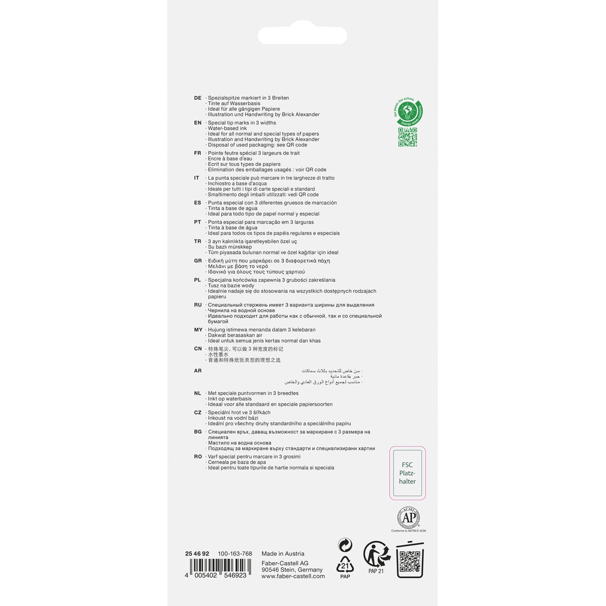 Pack con 8 fluorescentes edición grafito Faber-Castell Multicolor-2