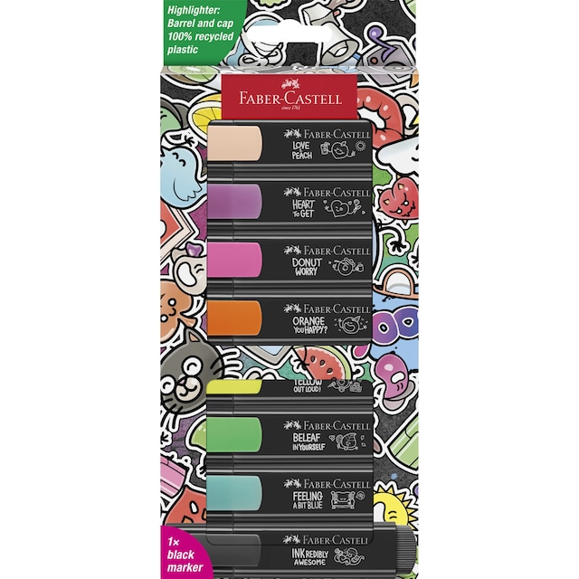 Imagen 0 de Estuche con 8 fluorescentes edicion grafito Faber-Castell