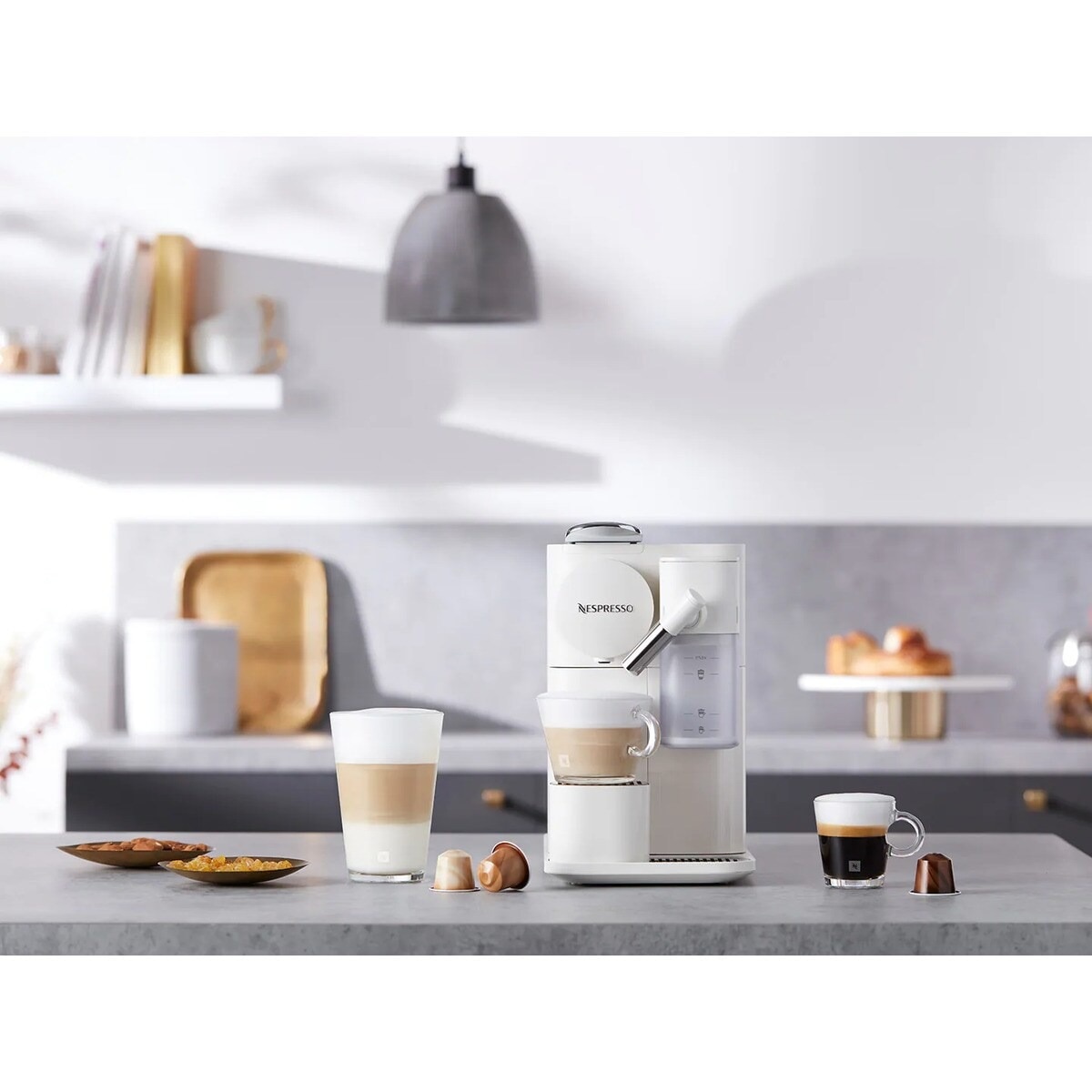 Máquina de Café De'Longhi Nespresso Lattissima One EN510.B para Cápsulas - Preto Branco-7