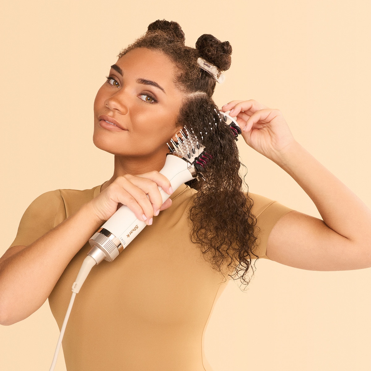 Secador e Modelador de Cabelo Shark HD440SLEU FlexStyle 5 em 1 de 1400 W - Champanhe Seda-12