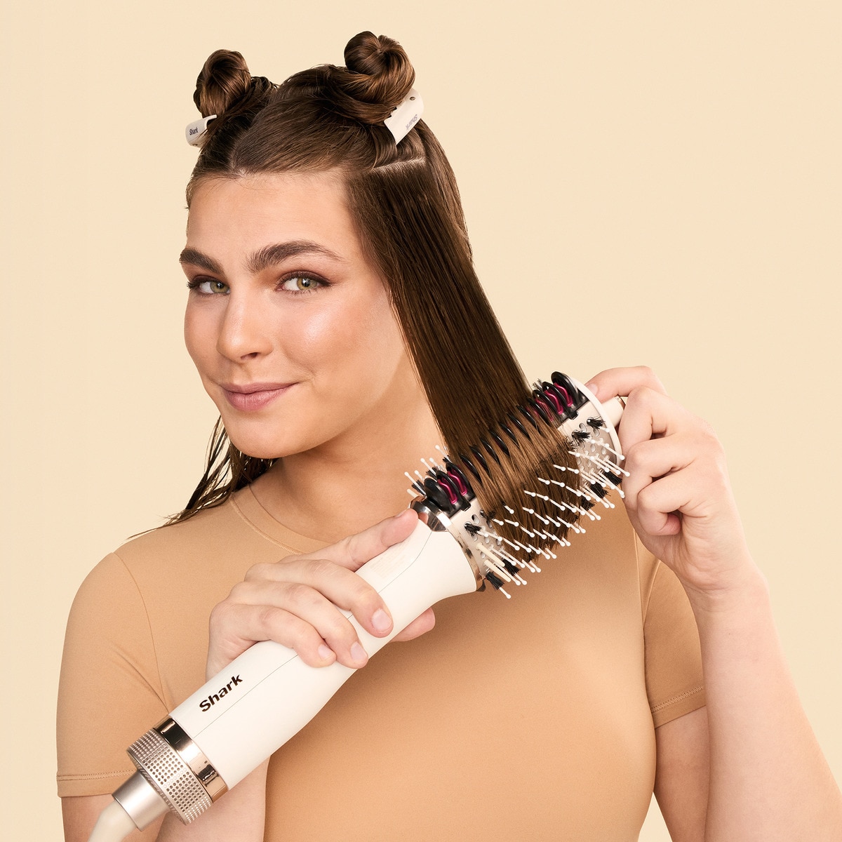 Secador e Modelador de Cabelo Shark HD440SLEU FlexStyle 5 em 1 de 1400 W - Champanhe Seda-5