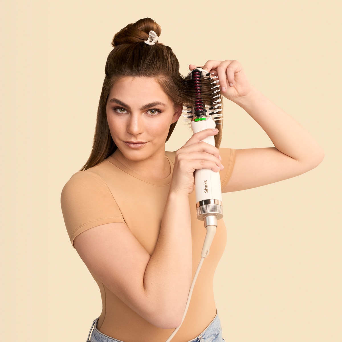 Secador e Modelador de Cabelo Shark HD440SLEU FlexStyle 5 em 1 de 1400 W - Champanhe Seda-7