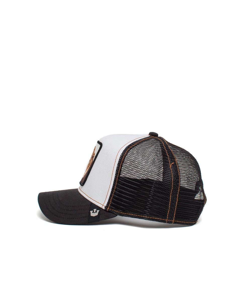 Boné Trucker com Emblema à Frente Preto-8