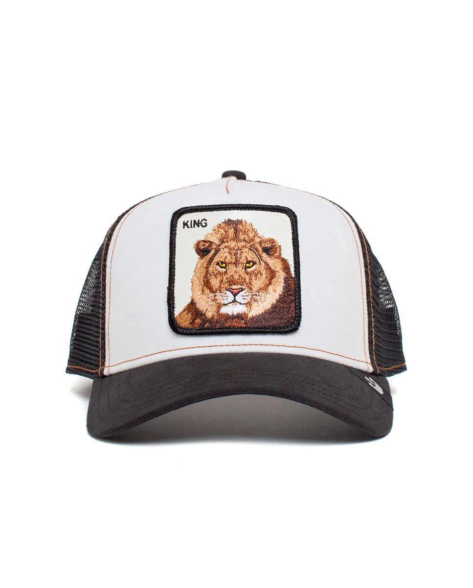 Boné Trucker com Emblema à Frente Preto-7