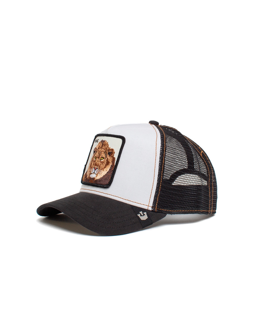 Boné Trucker com Emblema à Frente Preto-6