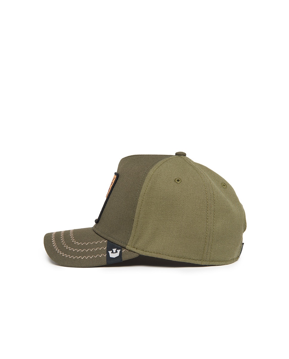 Boné Trucker com Emblema à Frente Verde-2