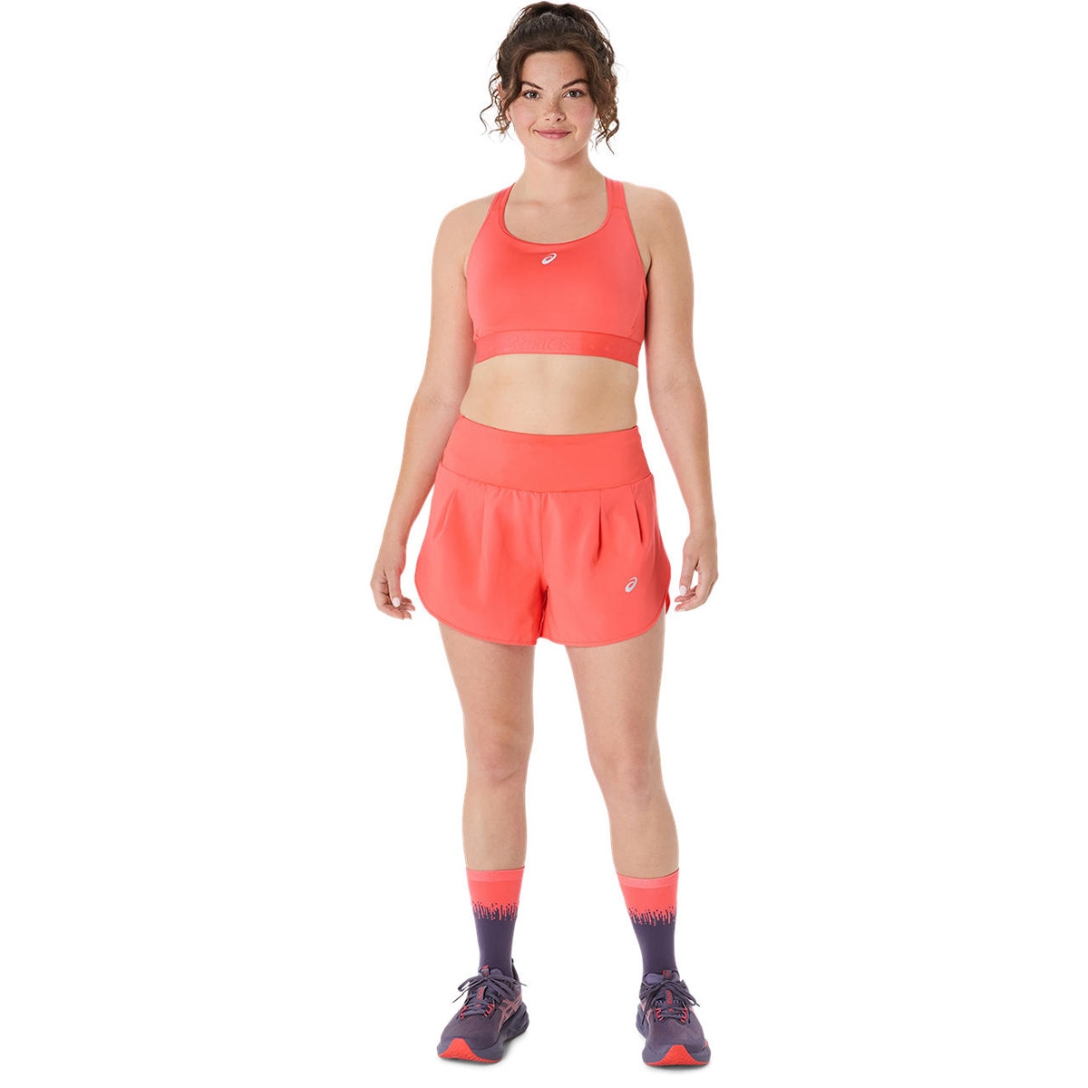 Tops de Running de Mulher Road Compression Bra Laranja-8