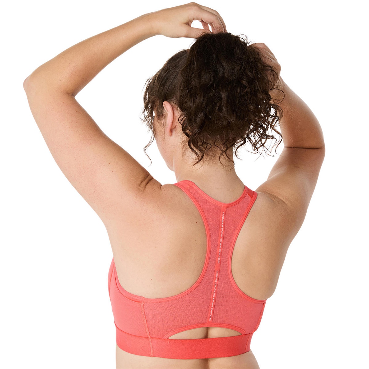 Tops de Running de Mulher Road Compression Bra Laranja-7