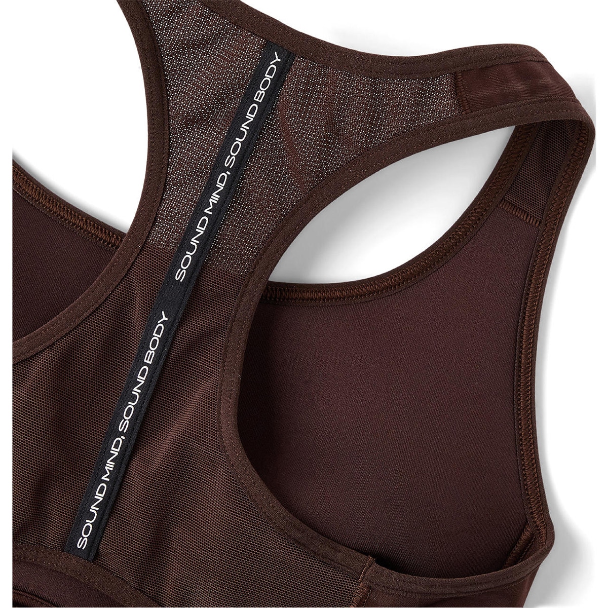 Tops de Running de Mulher Road Compression Bra Castanho-7