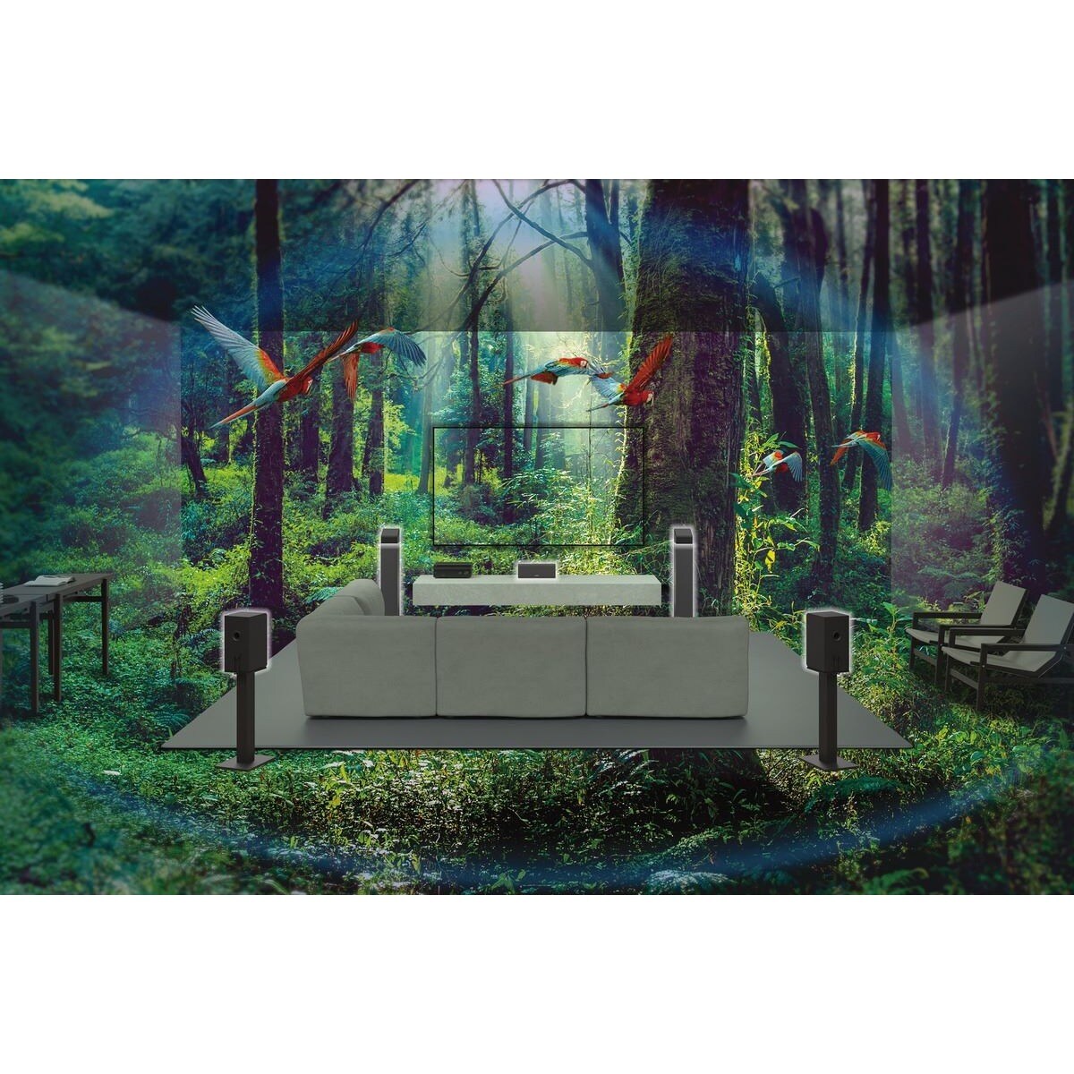 Amplificador A/V Sony TA-AN1000 de 7,2 Canais e 8K Preto-9