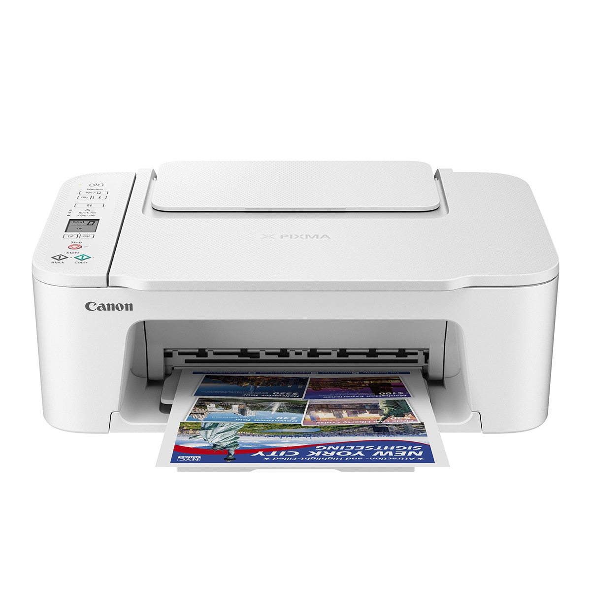Impresora Multifunción 3 en 1 Canon PIXMA TS3751i, alimentación de papel posterior y WiFi. Compatible con PIXMA Print Plan Blanco-1