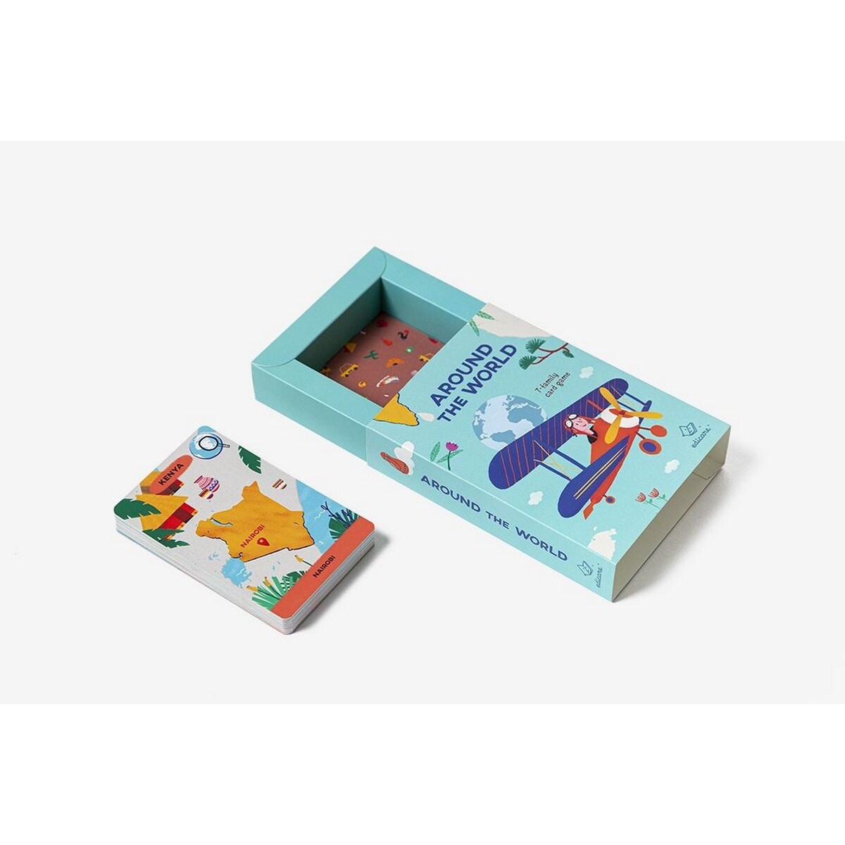 Around the world card game 7 families 3