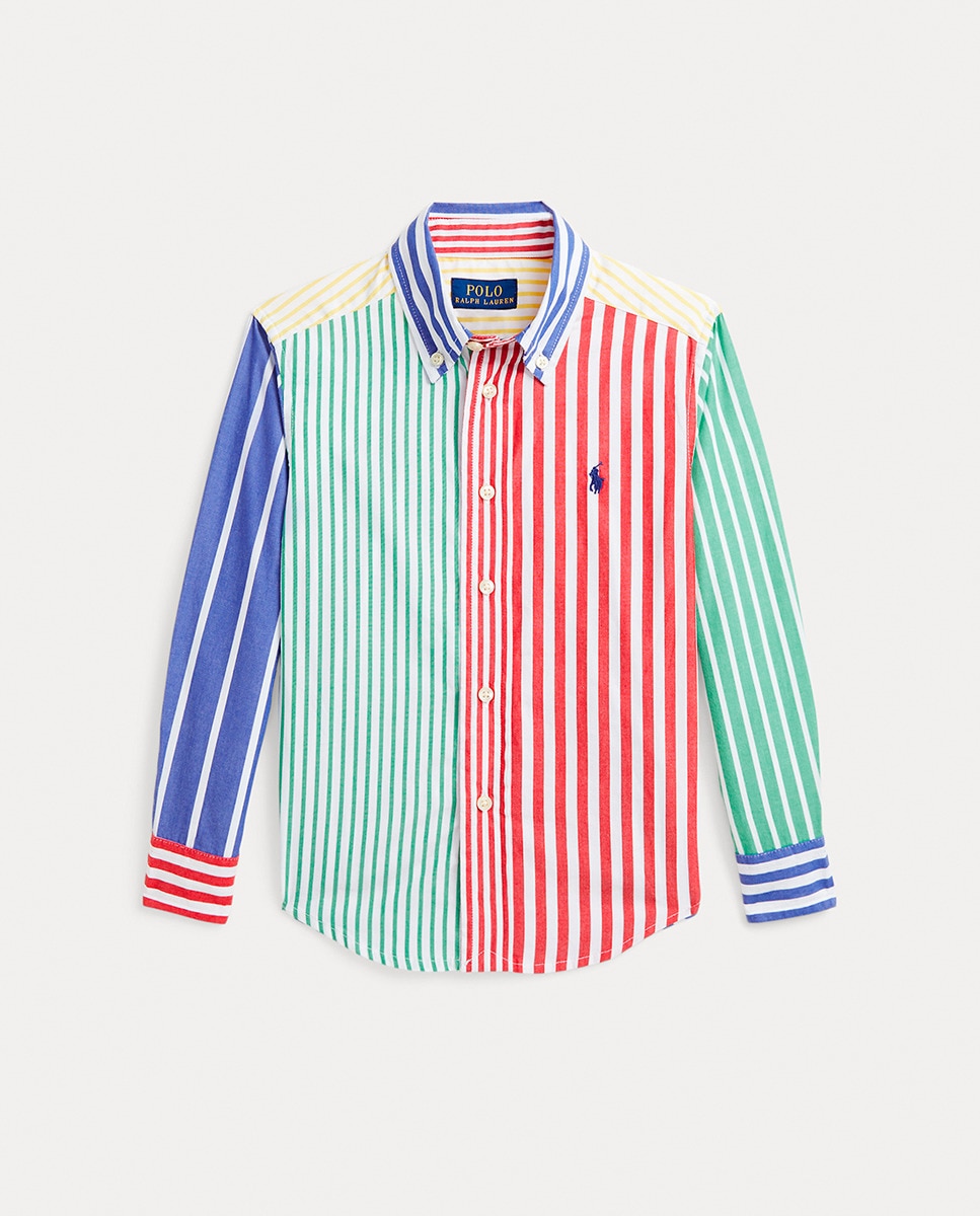 Camisa de Algodão com Manga Comprida Multicolor-1