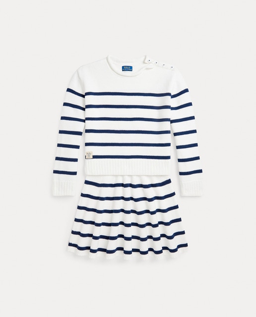 Imagem 0 de Conjunto de Camisola de Malha e Saia de Algodão