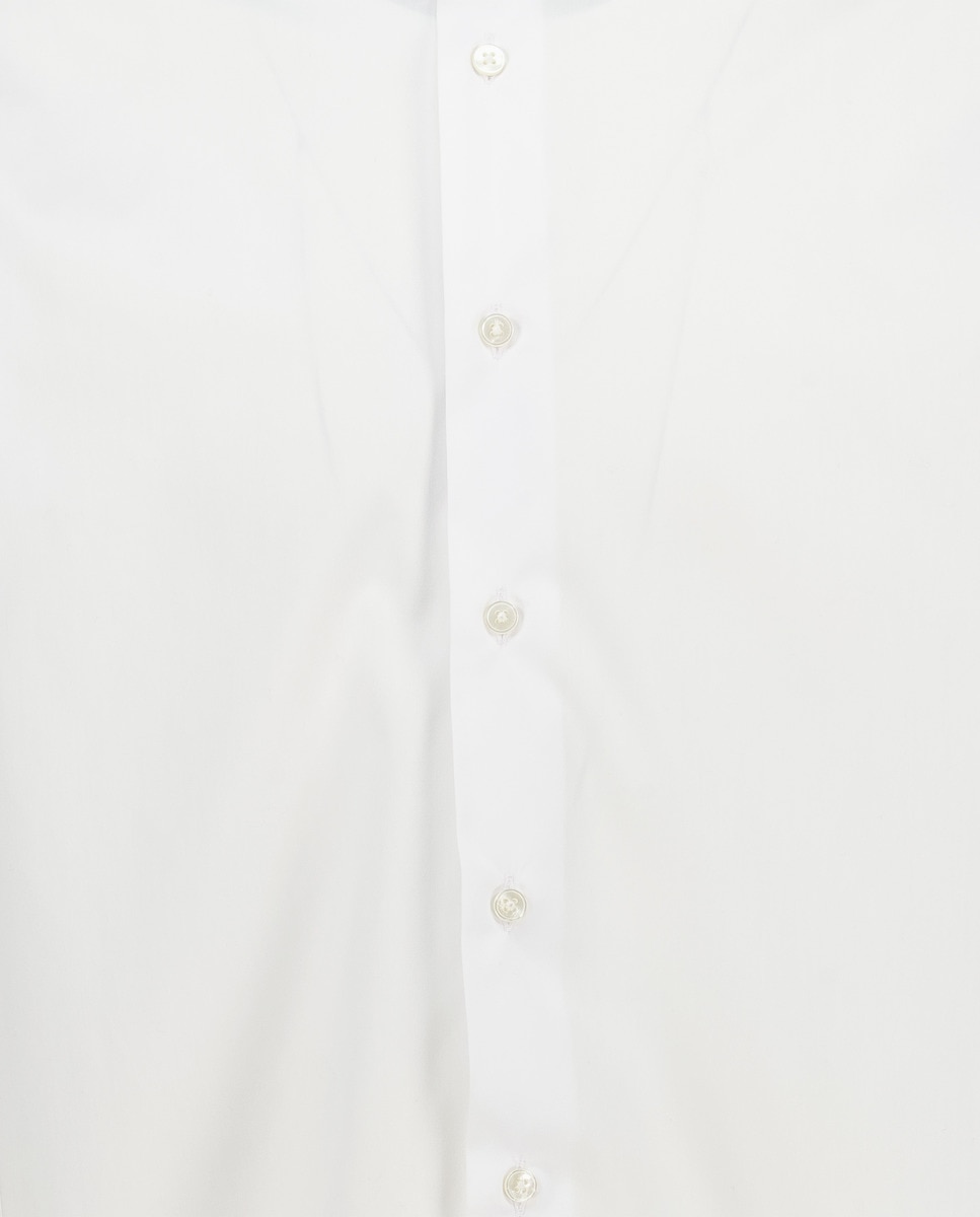 Camisa Formal Lisa Fácil de Engomar Branco-5