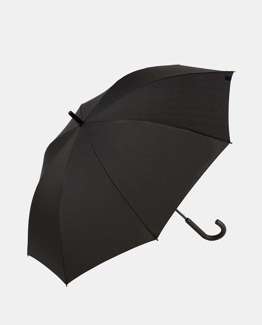 Imagen 0 de Paraguas Largo Automático "Black" con sistema Windproof. Hecho con Poliéster Reciclado y Reciclable.