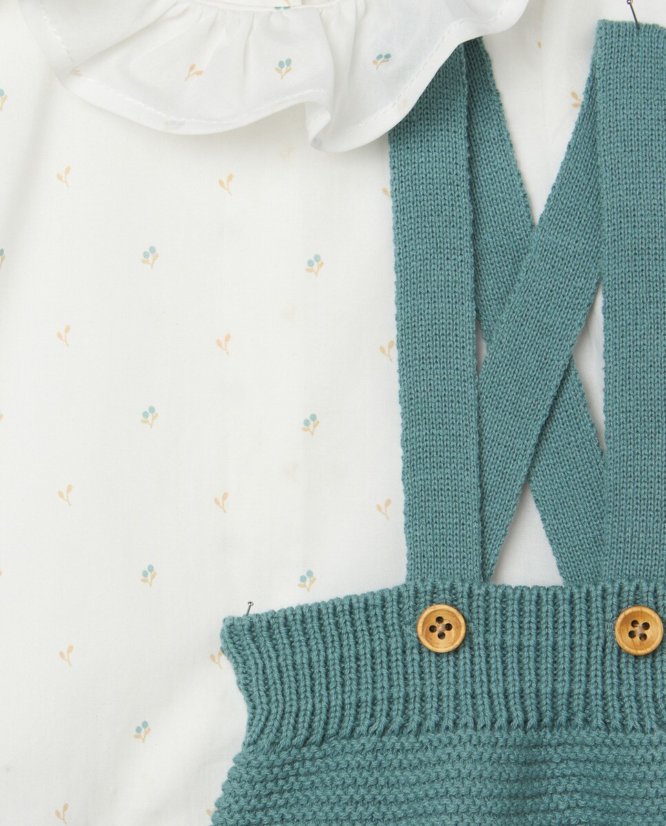 Conjunto 2 piezas recién nacido tricot Verde-3