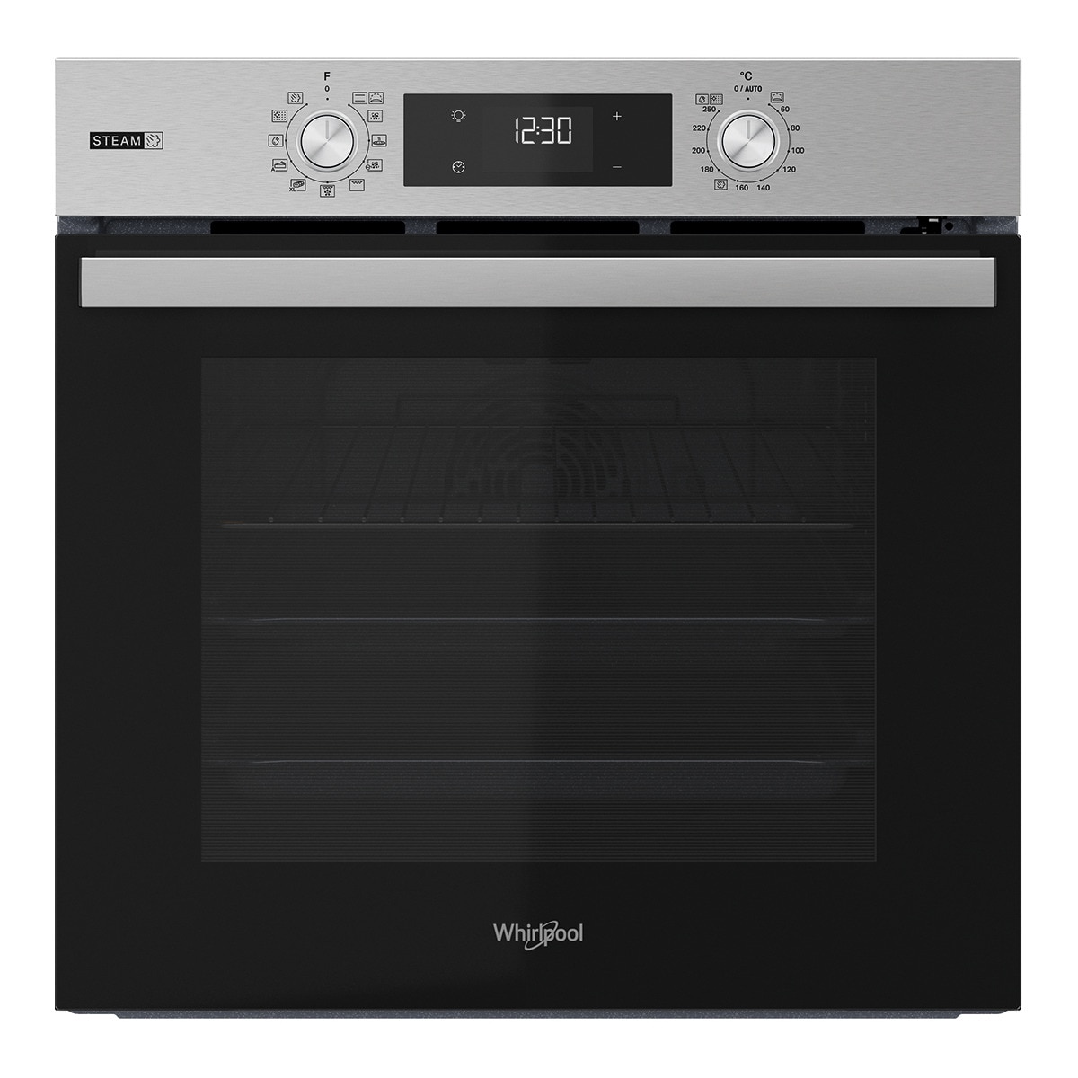 Horno multifunción Whirlpool autolimpieza pirolítico + hidrolítico- OMSR58RU1SX Inox-1