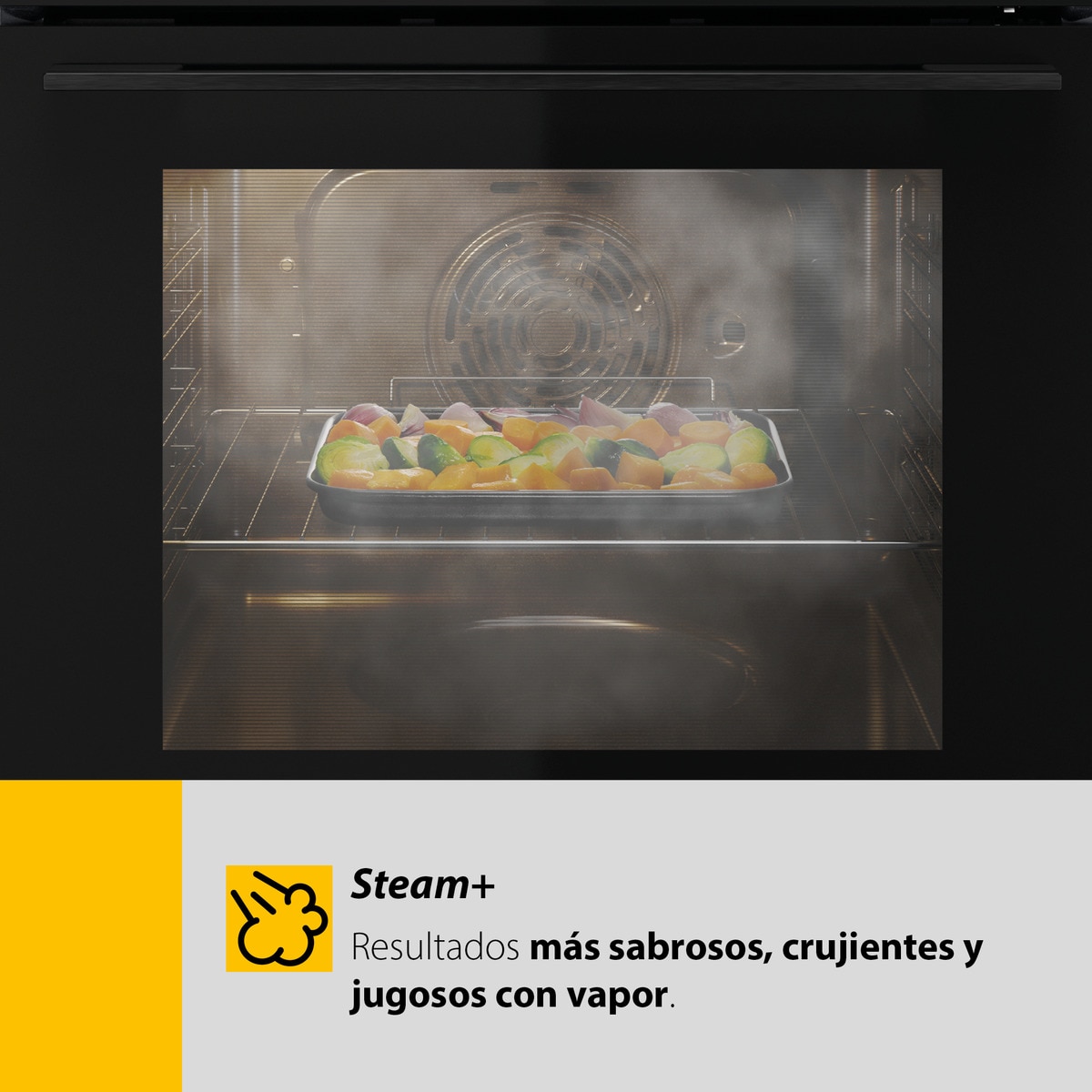Horno multifunción Whirlpool autolimpieza pirolítico + hidrolítico- OMSR58RU1SX Inox-13