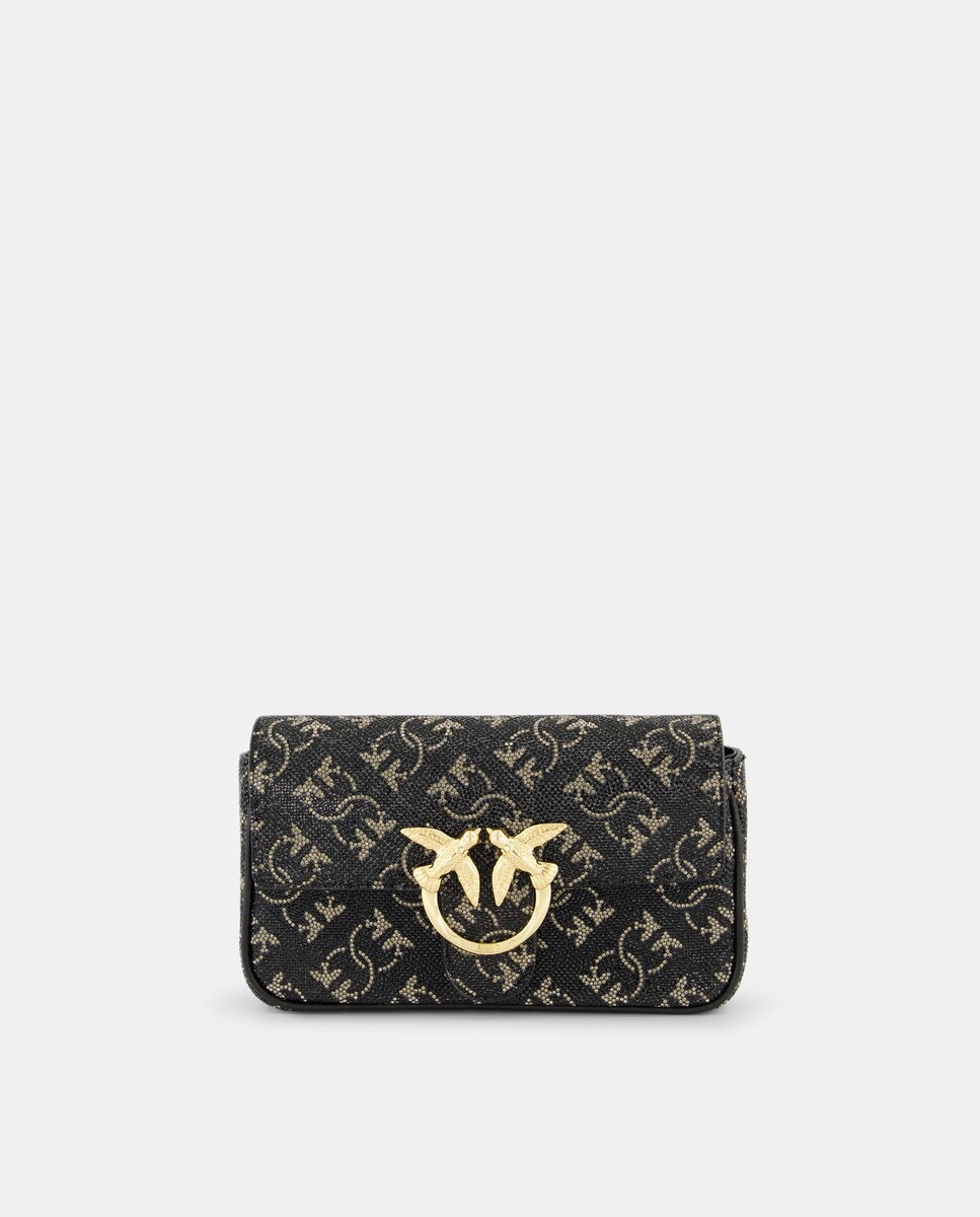 Mala a Tiracolo Pocket com Monograma Preto-1