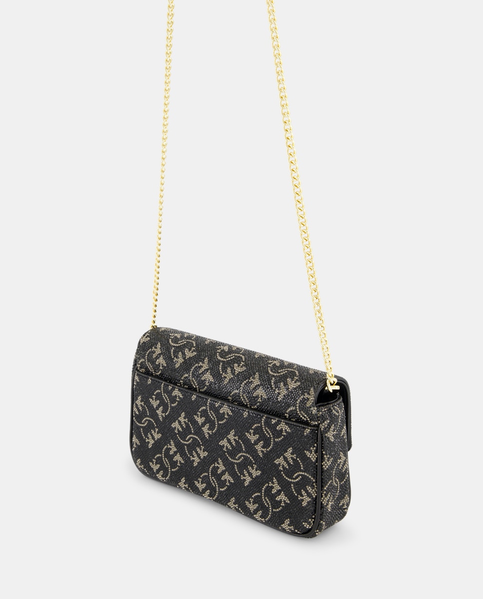 Mala a Tiracolo Pocket com Monograma Preto-2