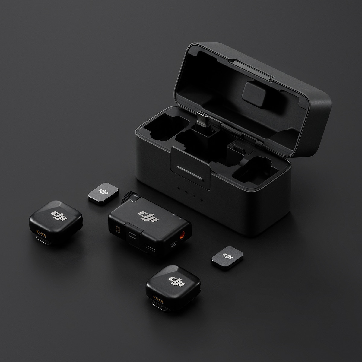 DJI Mic Mini (2Transmissores + 1 Receptor + Base de Carga) 7