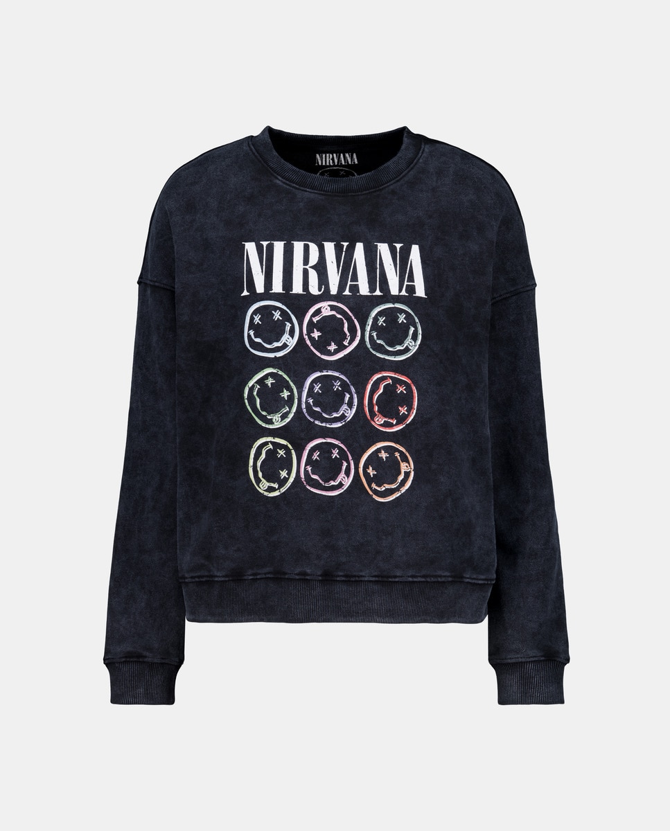 Nirvana Sudaderas Largas Mujer H&m Sudadera De Mujer Cuello