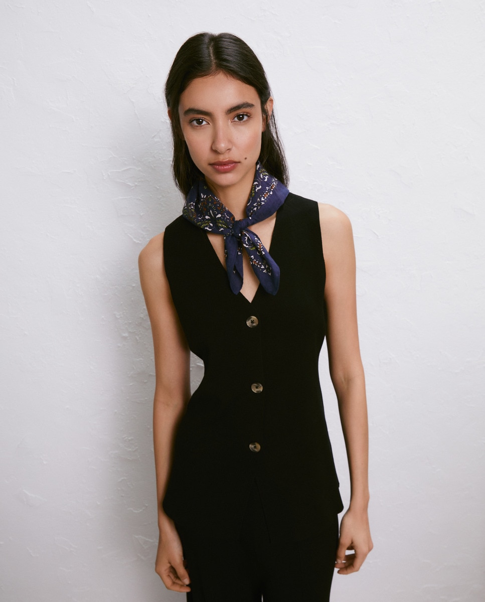 Colete de Tricot Preto-2