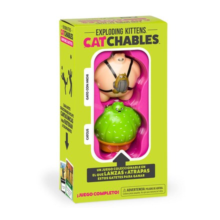 Asmodee Exploding Kittens: Catchables - DJ Gatto, Gioco Di Abilità, Pallina Antistress, 2+ Giocatori, 8+ Anni