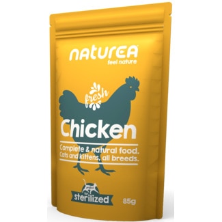 Alimento Húmido para Gato Frango embalagem 85 g - Naturea