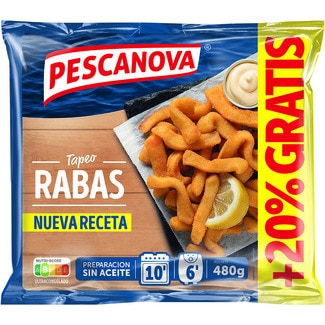 rabas rebozadas bolsa 400 g - Pescanova