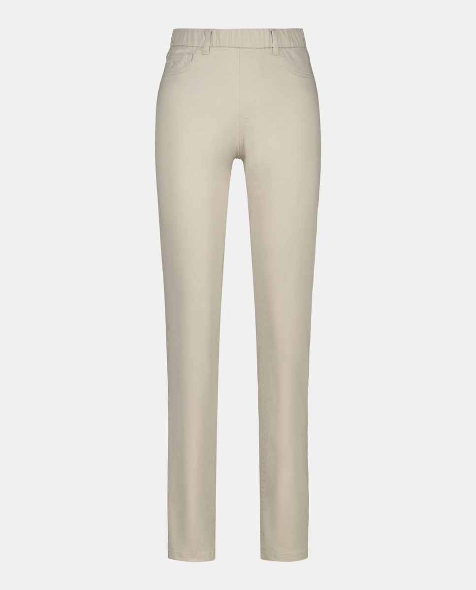 Leggings Básicas com Elásticos Bege-4