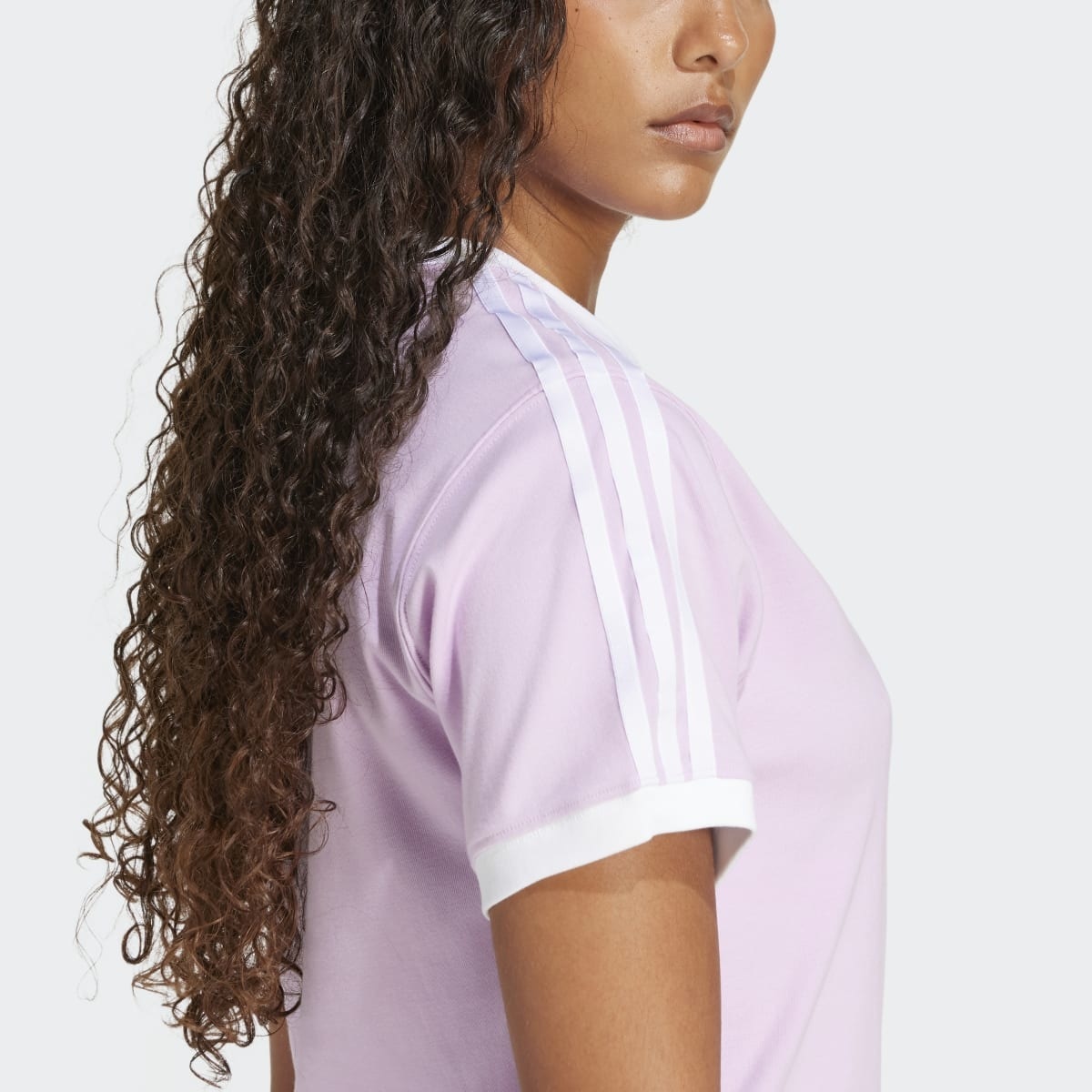 T-shirt de Mulher 3 Faixas Violeta-3