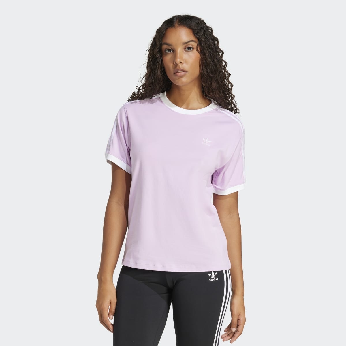 T-shirt de Mulher 3 Faixas Violeta-1