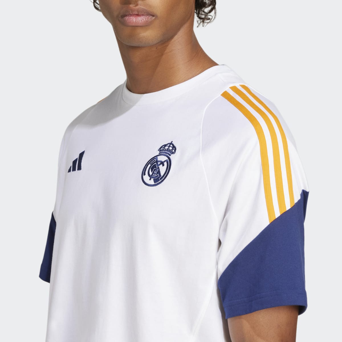 T-shirt de Homem Real Madrid CF Tee Branco / Laranja-4
