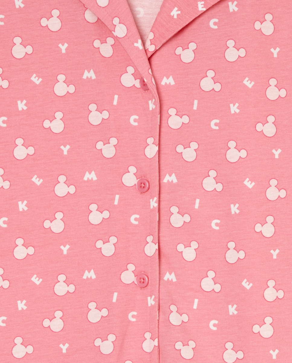 Pijama Mickey Cabeças 230 Rosa Escuro-4