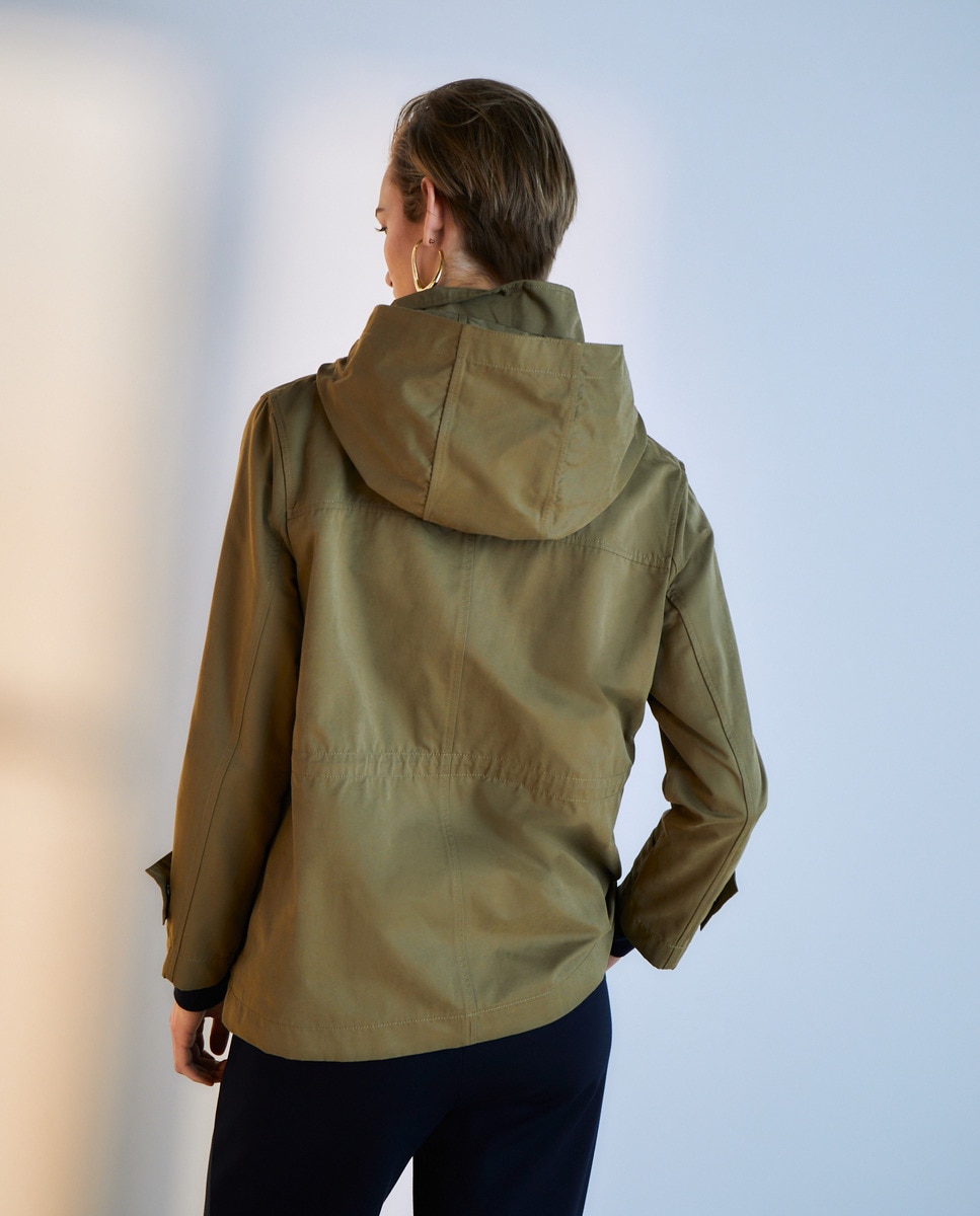 Parka para a Chuva Caqui-6