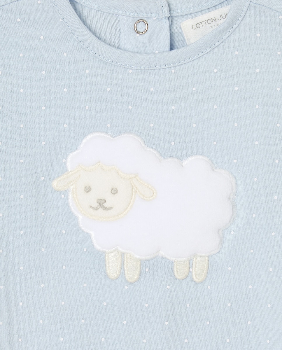 Babygrow Curto de Bebé Azul-3