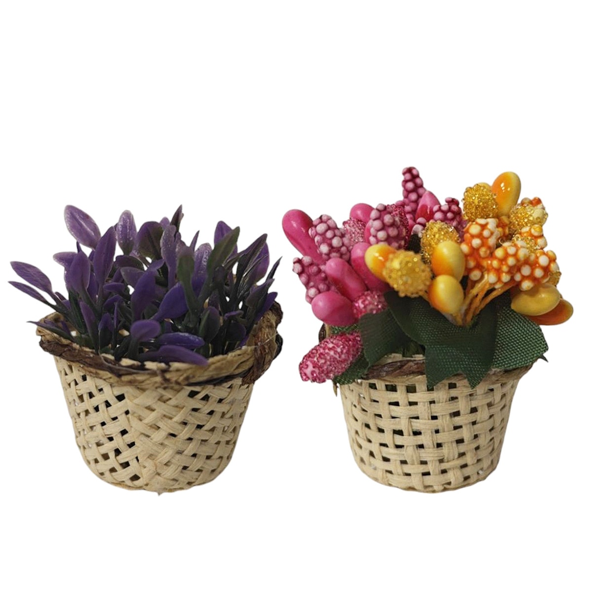 Cestos con flores para Nacimiento Modelos Surtidos Navidad El Corte Inglés Multicolor-1
