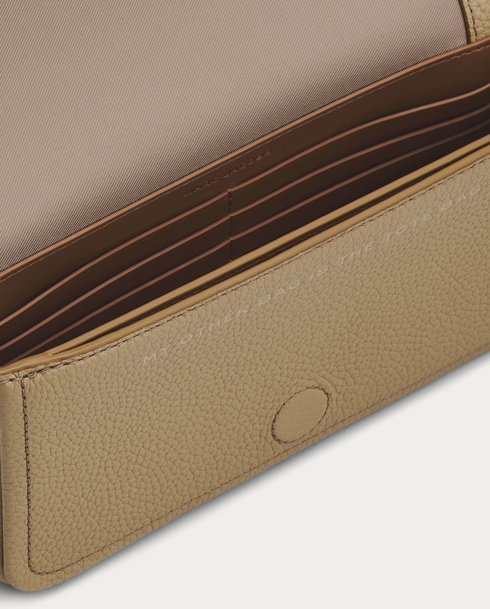 Mala a Tiracolo Mini Crossbody em Pele Bege-10