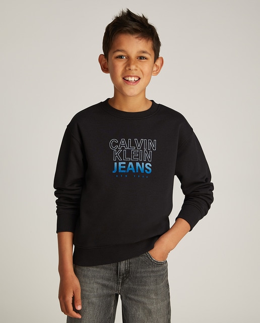 Imagem 0 de Sweatshirt de Decote Redondo com Logótipo em Degradé