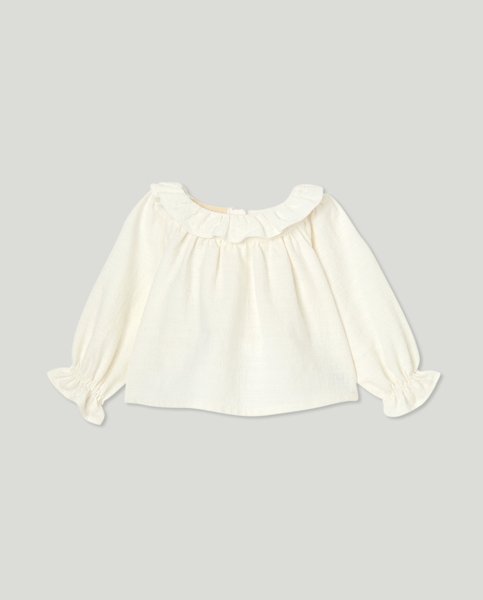 Camisa Lisa de Bebé Branco-1