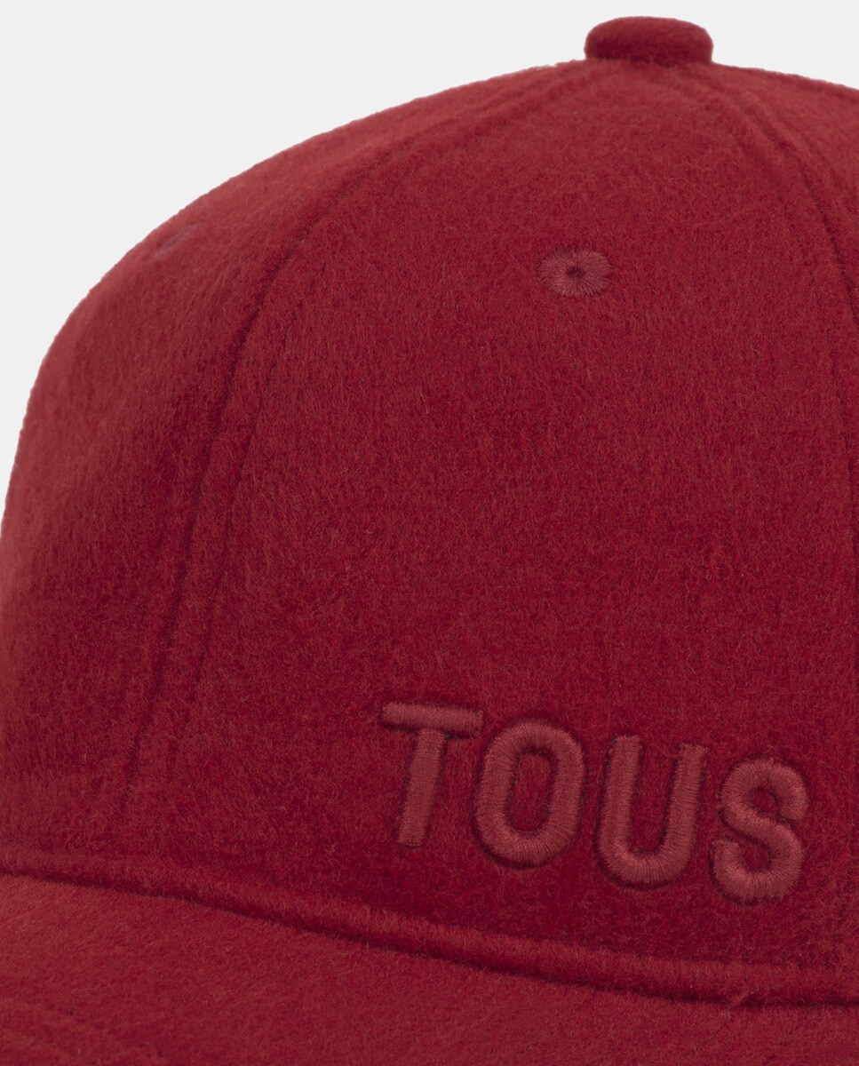 Boné Unissexo Liso Vermelho-4